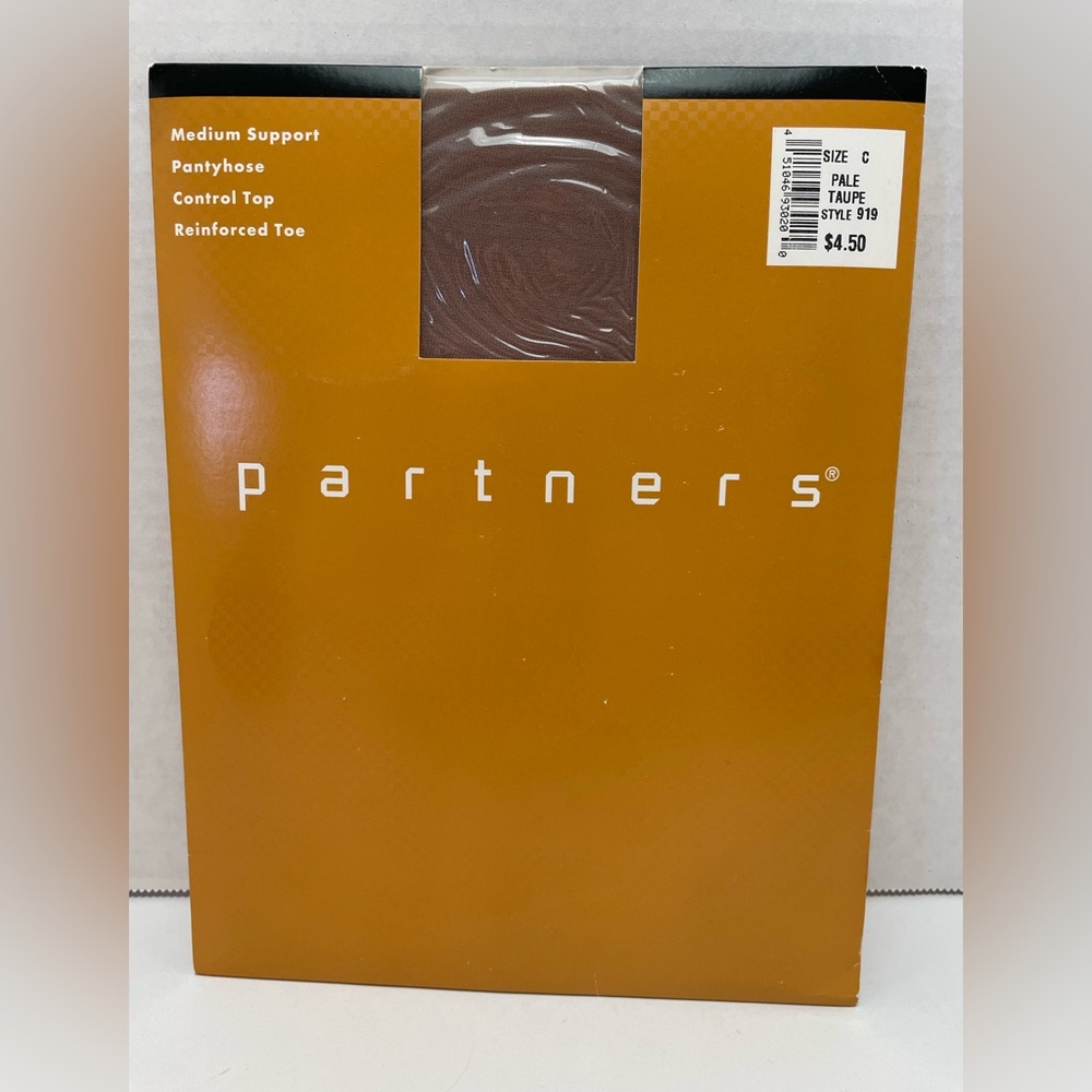 Partners Medium Support Pantyhose in Pale Taupe Size C, NIP